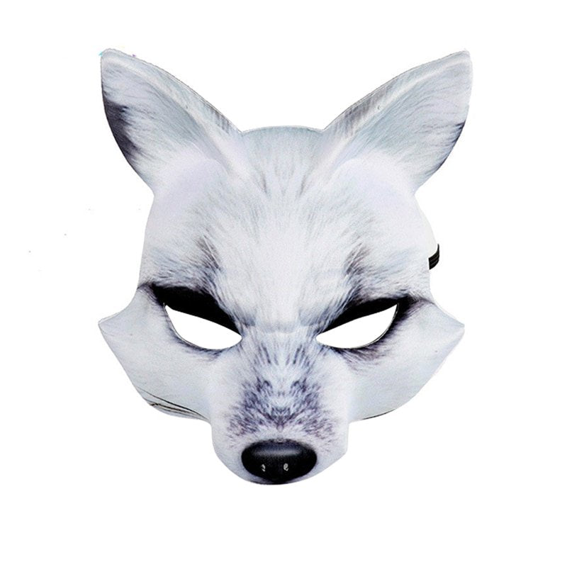 Halloween Mask Masquerade Masks Make up Face Mask Animal Mask Party Masks Masked Ball Cosplay Props Masks Costume Party Apparel & Accessories > Costumes & Accessories > Masks EFINNY White  