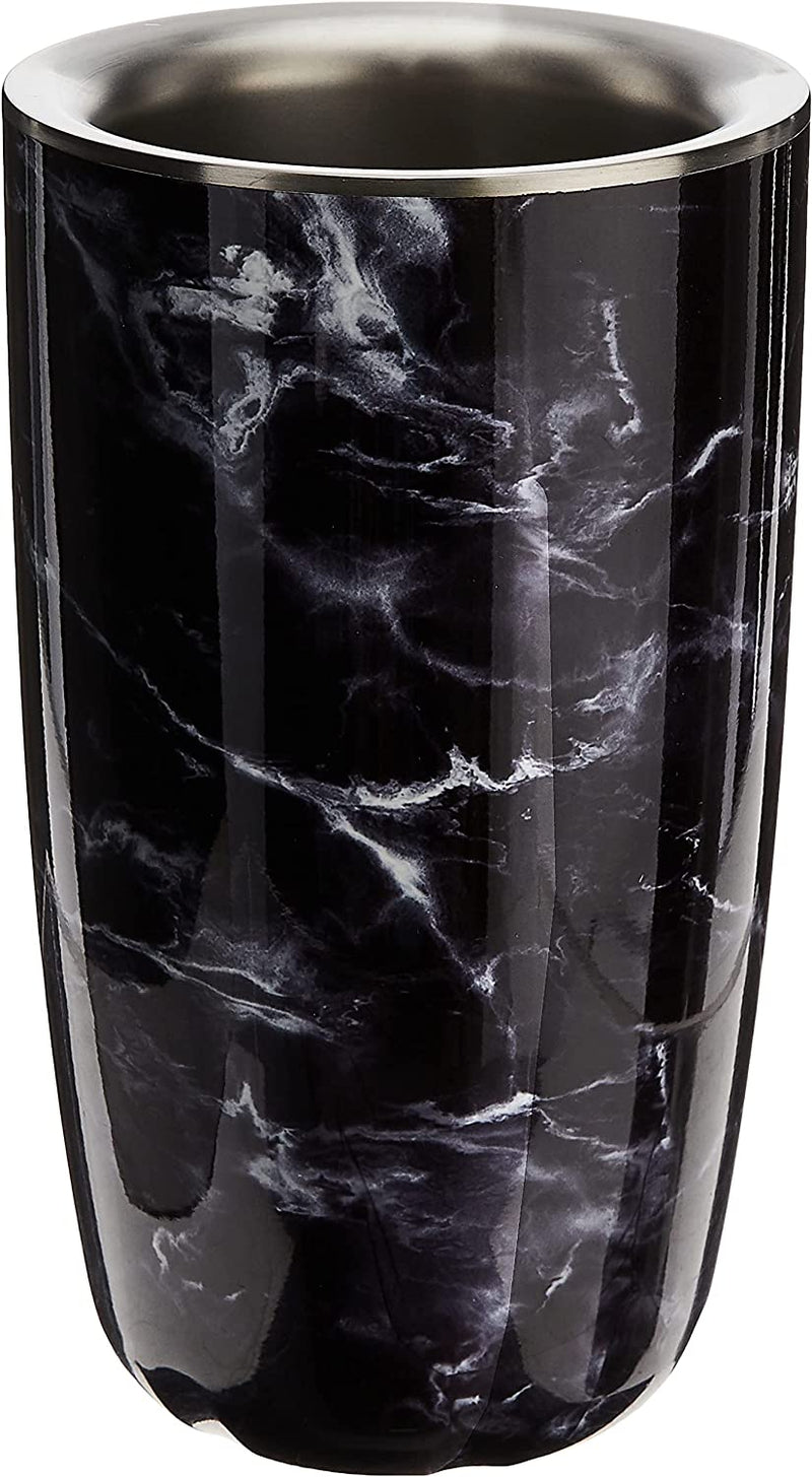 S'Well Stainless Steel Wine Chiller - 750Ml - Teakwood - Triple-Layered Vacuum-Insulated Container Designed to Keep Bottles Colder for Longer - Bpa-Free Designer Barware Accessories Home & Garden > Kitchen & Dining > Barware Lifetime Brands Inc. Black Marble  