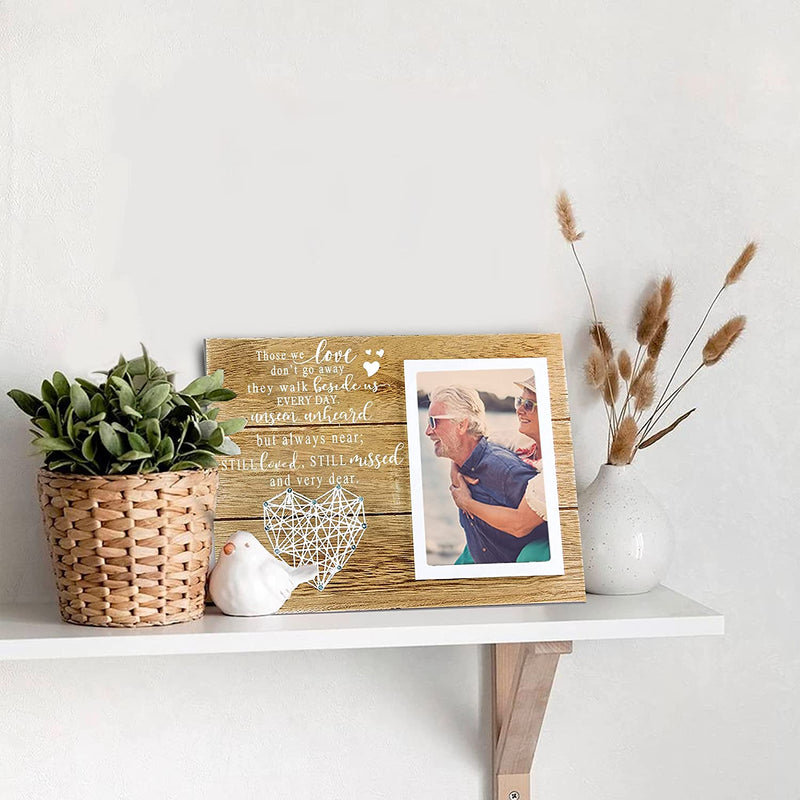 Cocomong Memorial Picture Frame for 4X6 Photo, in Memory of Loved One Gifts Photo Frame, Sympathy Gifts for Loss of Loved One Home & Garden > Decor > Picture Frames cocomong   