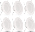 Feit Electric LEDR56B/927CA/MP/6 5/6 Inch LED Recessed Downlight, Baffle Trim, Dimmable, 75W Equivalent 10.2W, 925 LM Retrofit Kit, 5-6 in 75 Watt, 2700K Soft White, 6 Count Home & Garden > Lighting > Flood & Spot Lights Feit Electric Color Select LED 6 Count (Pack of 1)
