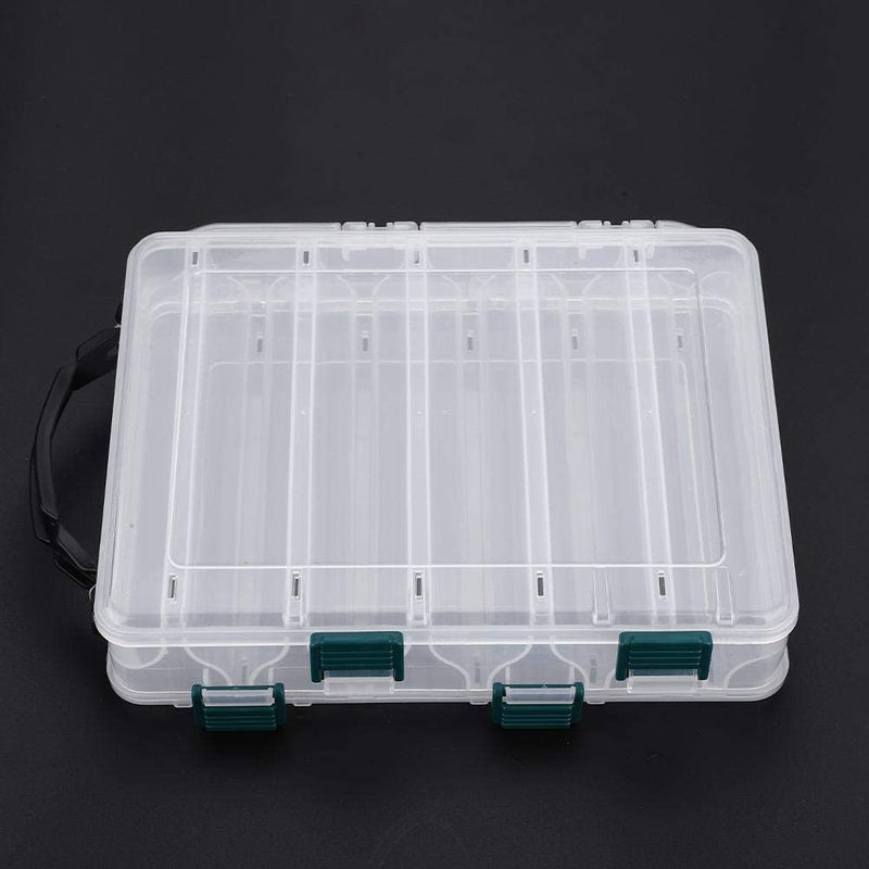 Plastic Lure Case, Double Sided Waterproof Visible Plastic Clear Fishing Lure Bait Hooks Fishing Tackle Accessory Storage Box Case Container(10 Slots) Sporting Goods > Outdoor Recreation > Fishing > Fishing Tackle Dioche   
