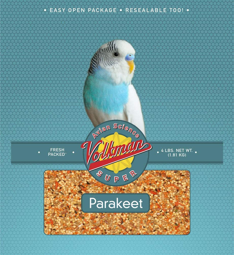 Volkman Avian Science Super Parakeet Bird Food 4Lb Animals & Pet Supplies > Pet Supplies > Bird Supplies > Bird Food Seed Company   