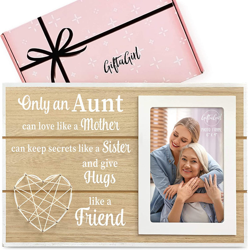 GIFTAGIRL Aunt Gifts for Mothers Day or Birthday - Pretty Mothers Day or Birthday Gifts for Aunt like Our Aunt Picture Frames, Are Sweet Aunt Gifts for Any Occassion, and Arrive Beautifully Gift Boxed Home & Garden > Decor > Picture Frames GIFTAGIRL Aunt  