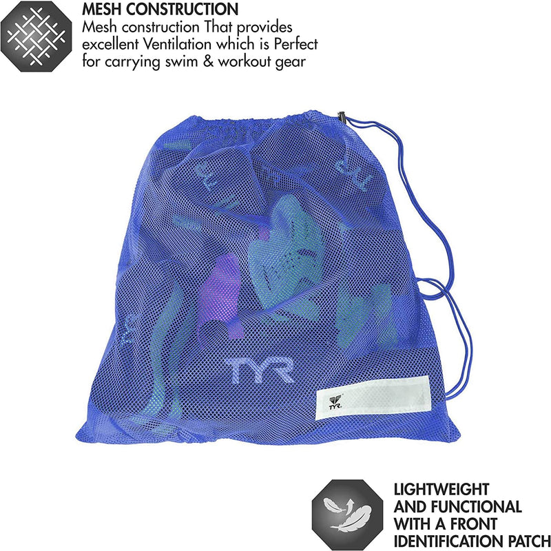 TYR Mesh Equipment Bag (Blue/Yellow) Sporting Goods > Outdoor Recreation > Boating & Water Sports > Swimming TYR   