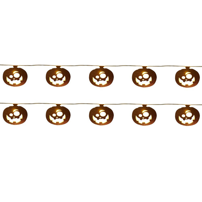 Halloween Decorative Light String Led Party Atmosphere Props Pumpkin Shaped Halloween Light String Lights String for Bedroom Home & Garden > Lighting > Light Ropes & Strings 968866313 C-Multicolor  