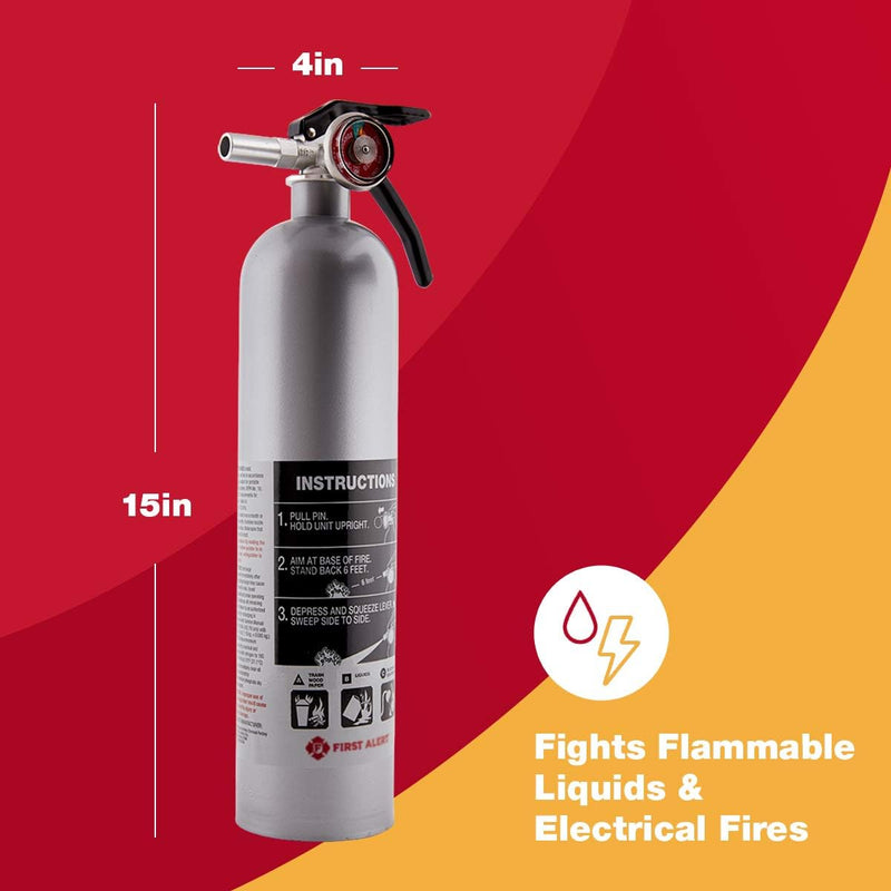 First Alert DHOME1 FE1A10G195 Fire Extinguisher, 2.5 Lb, Pewter Sporting Goods > Outdoor Recreation > Fishing > Fishing Rods First Alert   