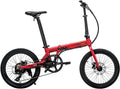 QUALISPORTS Volador Folding Electric Bike Lightweight 20" Tire Foldable Ebike 36V 7Ah Removable Seatpost Battery 350W Motor Shimano 7 Speed 20MPH Portable Electric Bicycle for Adults Commuter Sporting Goods > Outdoor Recreation > Cycling > Bicycles Changzhou Qualisports Technology Co.,Ltd Lucky Red  