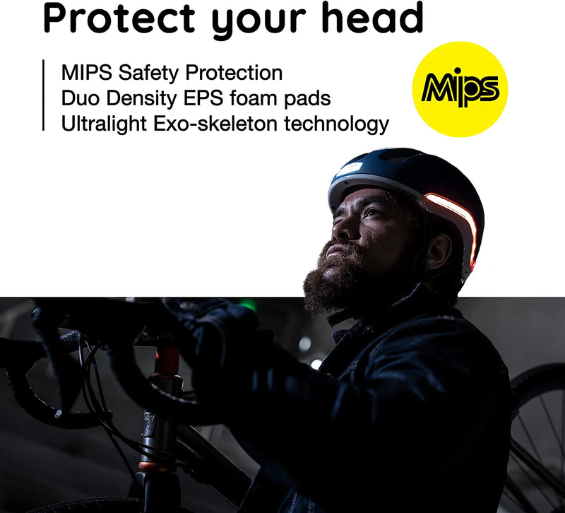 Nutcase, VIO, Bike Helmet with LED Lights and MIPS Protection for Road Cycling and Commuting Sporting Goods > Outdoor Recreation > Cycling > Cycling Apparel & Accessories > Bicycle Helmets Nutcase   