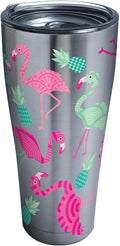 Tervis Flamingo Pattern Insulated Tumbler with Wrap and Fuschia Lid, 24 Oz, Clear Home & Garden > Kitchen & Dining > Tableware > Drinkware Tervis Stainless Steel 30 ounces (Tumbler) 