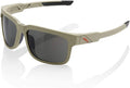 100% Type S Sport Wrap around Sunglasses - Durable, Lightweight Active Performance Eyewear W/Rubber Temple & Nose Grip Sporting Goods > Outdoor Recreation > Cycling > Cycling Apparel & Accessories 100% Soft Tact Quicksand - Grey Peakpolar Lens  
