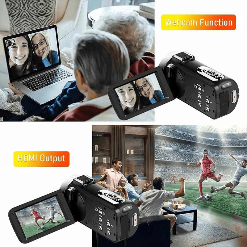 4K Camcorder Digital Video Camera WiFi Vlogging Camera Camcorders with Microphone & Remote Control 3.0" IPS Touch Screen Vlog Camera for YouTube Video Camera