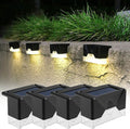 4Pcs LED Solar Lamps Warm White Colorful Lights 3 Model, Intelligent Control Guide Light Garden Waterproof Solar Power Light Indoor Outdoor Decorations for Patio Balcony Stair Fence (White Light) Home & Garden > Lighting > Lamps ZJY Solar Lamp Warm Light  