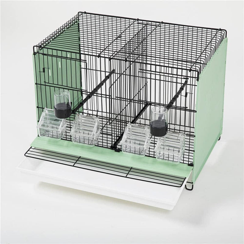 4PCS Stackable Breeding Sideboard Flight Divided Breeder Bird Cage for Small Canaries,Parrotlet,,Finch,Lovebird with Rich Food Drink Accessories Animals & Pet Supplies > Pet Supplies > Bird Supplies > Bird Cages & Stands Aimayz   