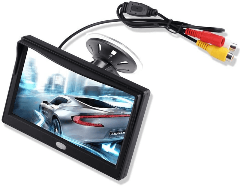 5’’ Inch TFT LCD Car Color Rear View Monitor Screen for Parking Rear View Backup Camera with 2 Optional Bracket(Suckers Mount and Normal Adhesive Stand), Camera not Included, Monitor Only Vehicles & Parts > Vehicle Parts & Accessories > Motor Vehicle Electronics > Motor Vehicle A/V Players & In-Dash Systems Chuanganzhuo Default Title  