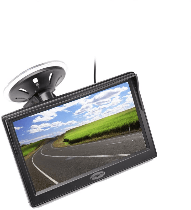 5’’ Inch TFT LCD Car Color Rear View Monitor Screen for Parking Rear View Backup Camera with 2 Optional Bracket(Suckers Mount and Normal Adhesive Stand), Camera not Included, Monitor Only