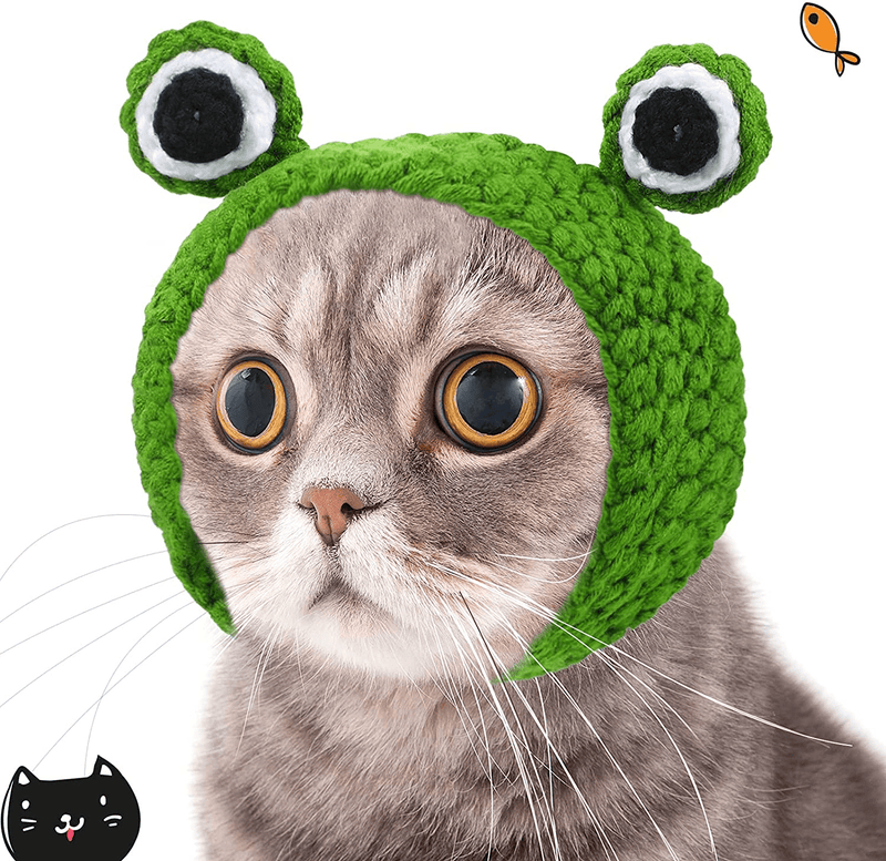 5 Pieces Cat Hat Adorable Costume Bunny Rabbit Hat with Ears Funny Frog Lion Mane Sunflower Banana Cat Hat for Cats and Small Dogs Kitten Puppy Party Costume Halloween Accessory Headwear, 5 Styles Animals & Pet Supplies > Pet Supplies > Cat Supplies > Cat Apparel Weewooday   