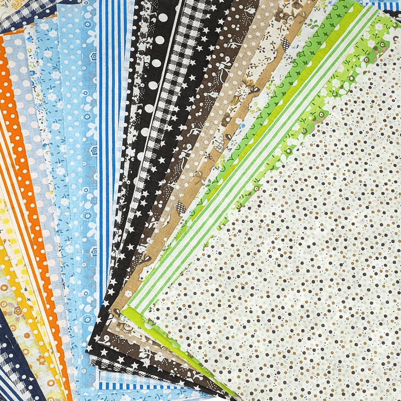 50 Pcs 10" x 10" Craft Fabric Bundle Squares Patchwork Fabric Sets Cotton Material Quilting Fabric for DIY Arts & Entertainment > Hobbies & Creative Arts > Arts & Crafts > Art & Crafting Materials > Textiles > Fabric Gooswexmzl   