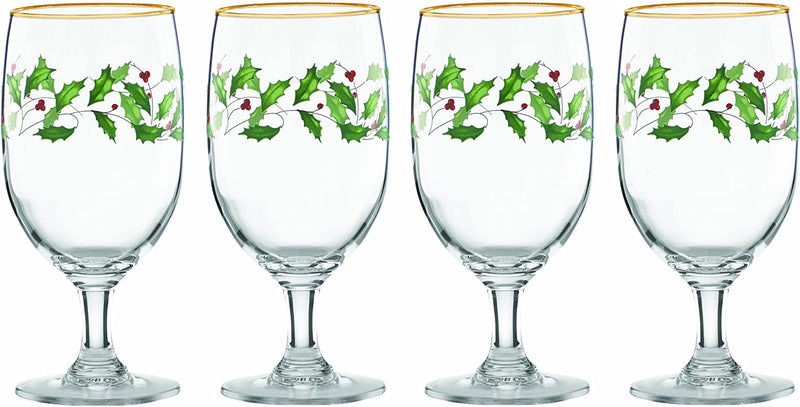 Lenox Holiday 4-Piece Iced Beverage Glass Set Home & Garden > Kitchen & Dining > Tableware > Drinkware Lenox Iced Beverage Glasses, Set of 4  