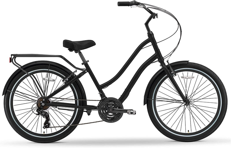 Sixthreezero Hybrid-Bicycles Evryjourney Men'S Hybrid Cruiser Bicycle, 1/3/7/21 Speed Bicycles, 26" Wheels, Multiple Colors Sporting Goods > Outdoor Recreation > Cycling > Bicycles Experience Architects, LLC   