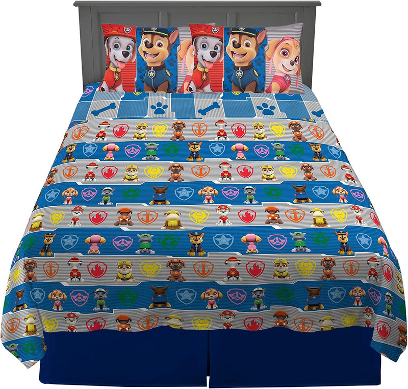 Franco Kids Bedding Sheet Set, Twin, WWE Home & Garden > Linens & Bedding > Bedding Franco Paw Patrol Sheet Set (4 Piece) Full Size