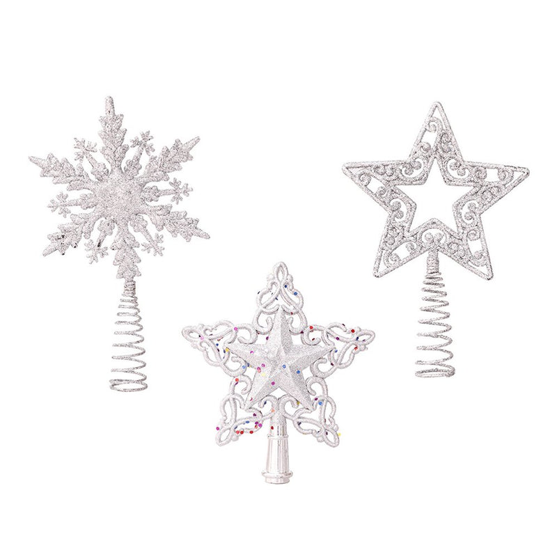 Frcolor Christmas Tree Hanging Decoration Party Star Treetops Snowflake Ornaments Star Holiday Decorations Xmas Supplies Topper  FRCOLOR   