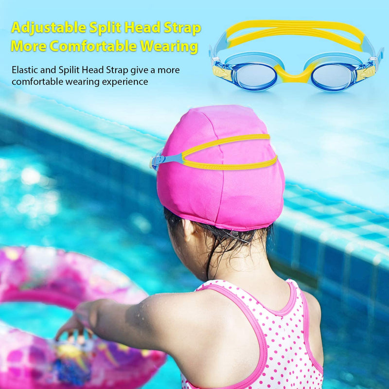 Portzon Unisex-Child Swim Goggles, anti Fog No Leaking Clear Vision Water Pool Swimming Goggles Home & Garden > Linens & Bedding > Bedding Portzon   
