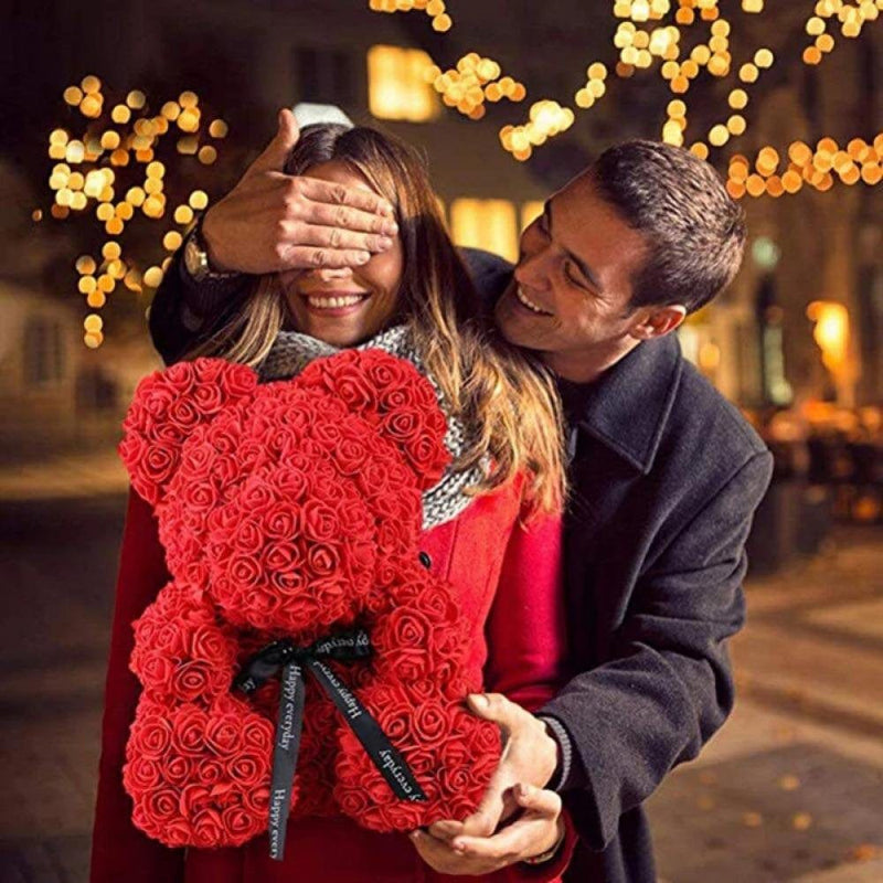 50PCS Foam Rose Artificial Flowers Party Decor for Wedding Table, Teddy Bear DIY Craft, Valentines Day Gift Home & Garden > Decor > Seasonal & Holiday Decorations Litterychu   