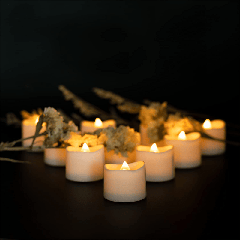 50PCS LED Tea Lights Bulk, Flameless Long Lasting Battery Operated Flickering Tea Lights Candles, Ideal for Seasonal & Festival Celebration, Battery Included Home & Garden > Decor > Home Fragrances > Candles Beichi   
