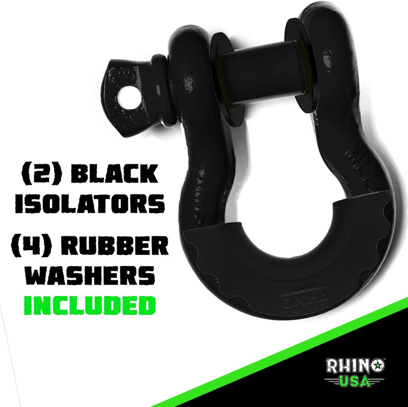 Rhino USA D Ring Shackle 41,850Lb Break Strength – 3/4” Shackle with 7/8 Pin for Use with Tow Strap, Winch, Off-Road Jeep Truck Vehicle Recovery, Best Offroad Towing Accessories Sporting Goods > Outdoor Recreation > Winter Sports & Activities Rhino USA   