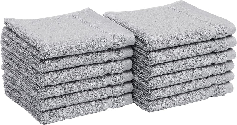 Cotton Bath Towels, Made with 30% Recycled Cotton Content - 2-Pack, White Home & Garden > Linens & Bedding > Towels KOL DEALS Blue Grey Washcloths 