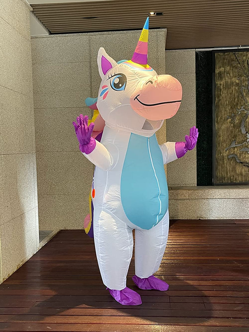 Gootus Unicorn Inflatable Costume for Adult - Full Body Blow up Halloween Inflatable Costume for Halloween Party Cosplay  Gootus   