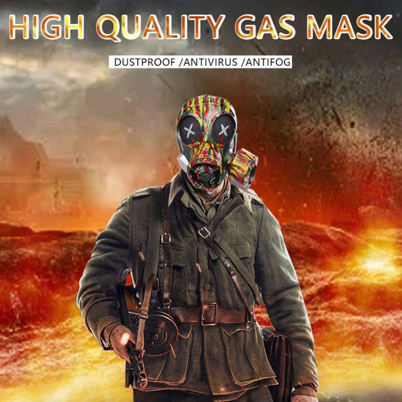 Spdoo Punk Gas Mask Cosplay Prop Steampunk Dress up for Party Masquerade
