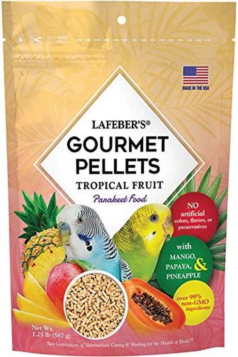 LAFEBER'S Premium Daily Diet Pellets Pet Bird Food, Made with Non-Gmo and Human-Grade Ingredients, for Parakeets (Budgies), 25 Lb Animals & Pet Supplies > Pet Supplies > Bird Supplies > Bird Food Lafeber Company Tropical Fruit 1.25 Pound (Pack of 1) 