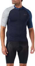 GORE WEAR Men'S Short Sleeve Cycling Jersey, C5, Sphere Blue/White Sporting Goods > Outdoor Recreation > Cycling > Cycling Apparel & Accessories Gore Bike Wear Hibiscus Pink Large 
