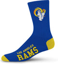 FBF - NFL Deuce Adult Team Logo Crew Dress Socks Footwear for Men and Women Game Day Apparel Sporting Goods > Outdoor Recreation > Winter Sports & Activities FBF Los Angeles Rams Large 
