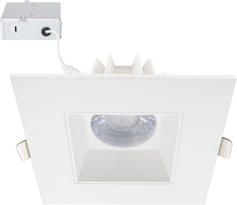 Maxxima 4 In. 2700K Slim Recessed Anti-Glare LED Downlight, Canless IC Rated, 1200 Lumens, 90 CRI Warm White Junction Box Included Home & Garden > Lighting > Flood & Spot Lights Maxxima Square - 4000K  