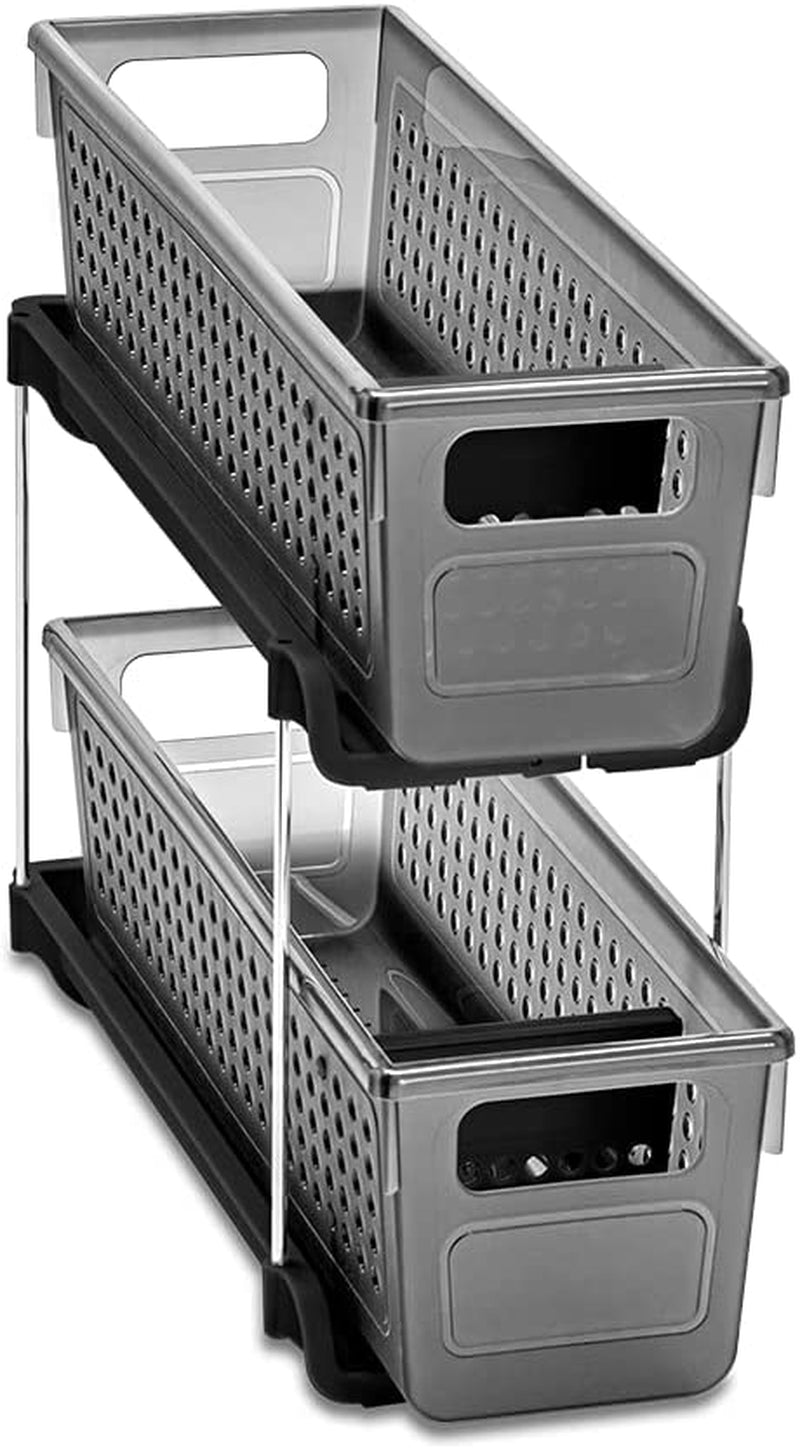 Madesmart Mini 2 Tier Organizer, Pack of 1, Frost Home & Garden > Household Supplies > Storage & Organization madesmart Carbon Antimicrobial Pack of 1