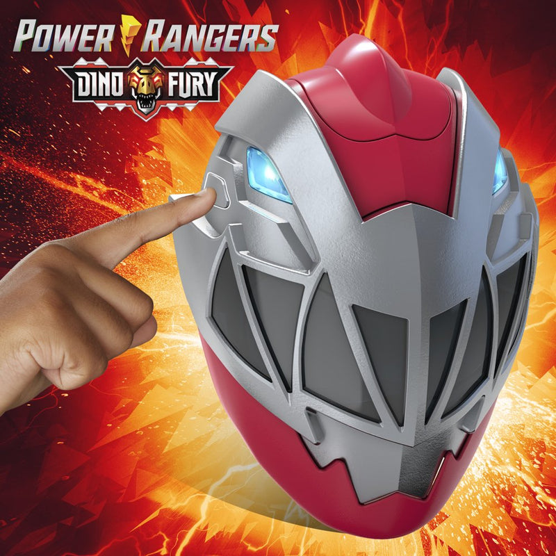 Power Rangers Dino Fury Red Ranger Electronic Mask, Roleplay Costume Mask Apparel & Accessories > Costumes & Accessories > Masks Hasbro, Inc.   