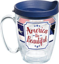 Tervis America the Beautiful Insulated Tumbler with Wrap, 16 Oz Mug - Tritan, Clear Home & Garden > Kitchen & Dining > Tableware > Drinkware Tervis Lidded 16oz Mug 