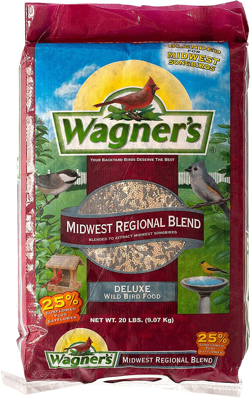 Wagner'S 62006 Midwest Regional Blend Wild Bird Food, 20-Pound Bag Animals & Pet Supplies > Pet Supplies > Bird Supplies > Bird Food Wagner's Wild Bird Food  