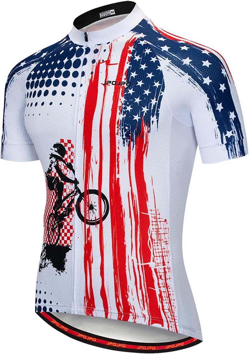 Cycling Jersey Men Bike Tops Sunner Cycle Shirt Short Sleeve Road Bicycle Racing Clothing Sporting Goods > Outdoor Recreation > Cycling > Cycling Apparel & Accessories Weimostar 1012 Tag XXL = Chest 43.3-45.7",Waist 26.7-36.2" 