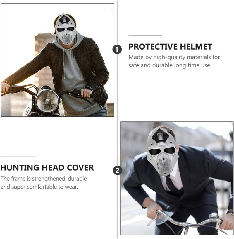 BESPORTBLE 1 Set Winter Sport Goggles Helmet Dirt Bike off Road Racing Face Helmet anti Scratch Windproof Eyewear Helmet for Women Men Sliver