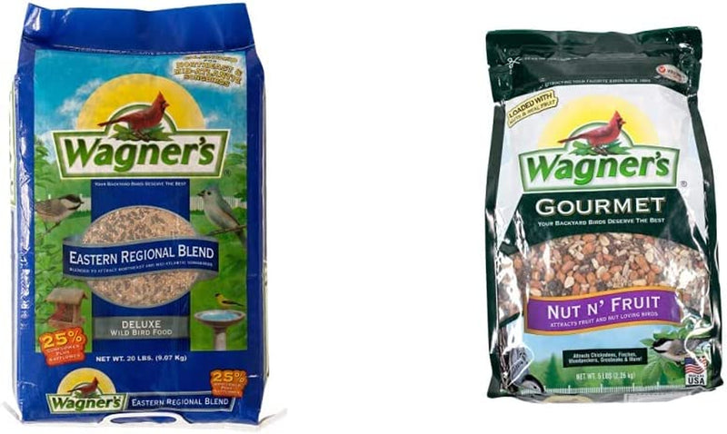 Wagner'S 62004 Eastern Regional Wild Bird Food, 20-Pound Bag Animals & Pet Supplies > Pet Supplies > Bird Supplies > Bird Food Wagner's Food + Bird Food 20-Pound Bag 