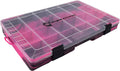 Evolution Outdoor 3700 Drift Series Fishing Tackle Tray – Colored Tackle Box Organizer with Removable Compartments, Clear Lid, 2 Latch Closure, Utility Box Storage Sporting Goods > Outdoor Recreation > Fishing > Fishing Tackle Evolution Outdoor Pink 4 pk 