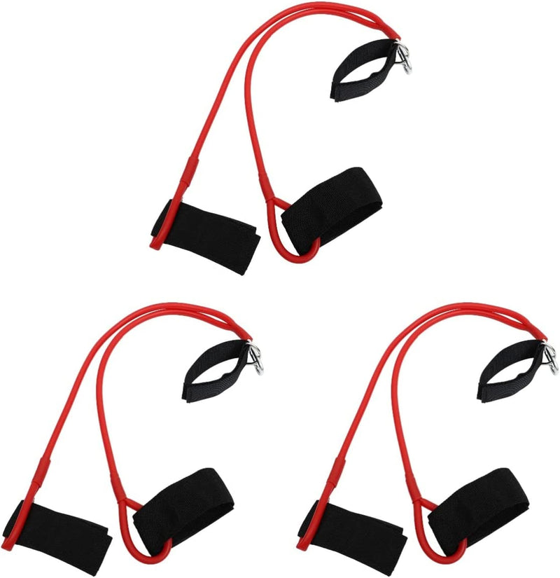INOOMP 2Pcs Outdoor Leash Pool for Professional Training Exercise Technique Ankle Resistance Elastic Belt Strap Fitness Rope Equipment Bands Swimming Trainer Strength Swim Lap Yellow Sporting Goods > Outdoor Recreation > Boating & Water Sports > Swimming INOOMP Redx3pcs 91X5X0.5cmx3pcs 