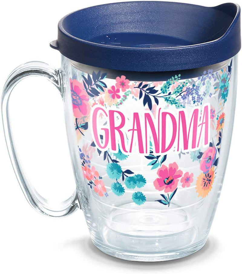 Tervis Made in USA Double Walled Dainty Floral Mother'S Day Insulated Tumbler Cup Keeps Drinks Cold & Hot, 16Oz, Gigi Home & Garden > Kitchen & Dining > Tableware > Drinkware Tervis Grandma 16oz Mug 