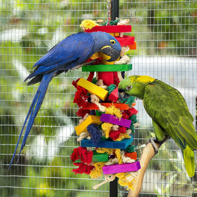 MEWTOGO Extra Large Bird Parrot Toys for Macaws, African Grey, Parrots Animals & Pet Supplies > Pet Supplies > Bird Supplies > Bird Toys MEWTOGO   