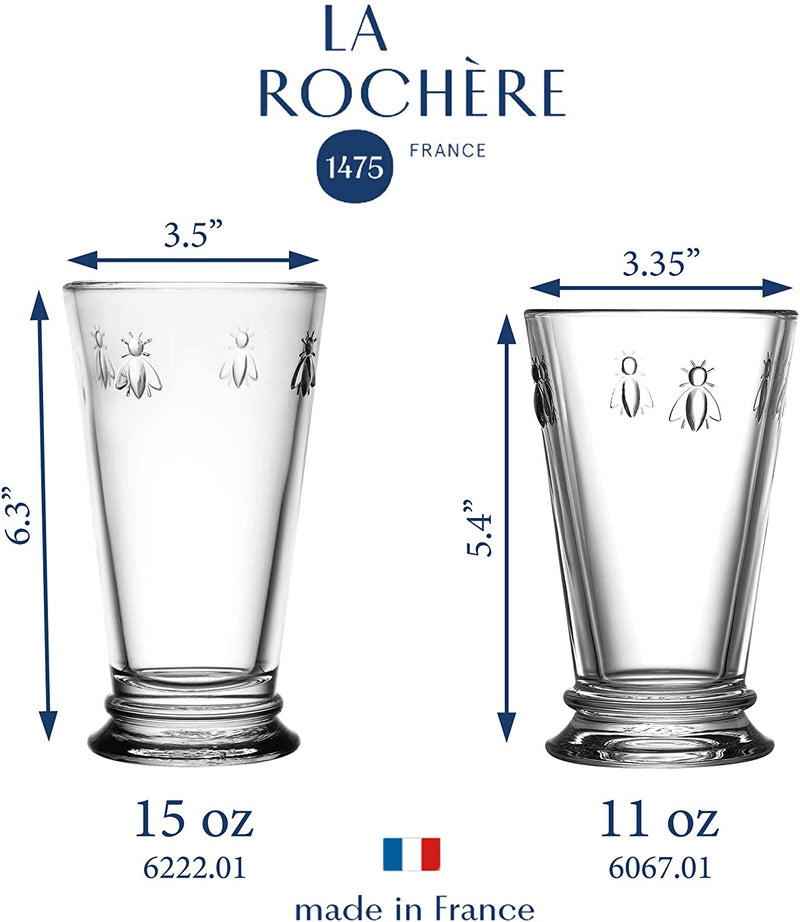 La Rochere Fine French Glassware Embossed with the Iconic French Napoleon Bee 11.5-Ounce Double Old Fashioned Glass, Set of 6. Home & Garden > Kitchen & Dining > Tableware > Drinkware La Rochere   