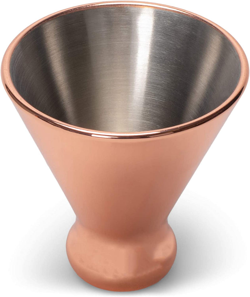 Cork Pops Reflective Copper Tone Stainless Steel Martini Cup Barware Accessory Home & Garden > Kitchen & Dining > Barware Cork Pops   