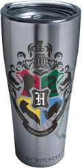 Tervis Harry Potter-Hogwarts Alumni Stainless Steel Insulated Tumbler with Lid, 1 Count (Pack of 1), Silver Home & Garden > Kitchen & Dining > Tableware > Drinkware Tervis Silver Clear and Black Lid 30 oz - Stainless Steel